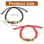 Guardian Pixiu Red Black Lucky Wealth Bracelet
