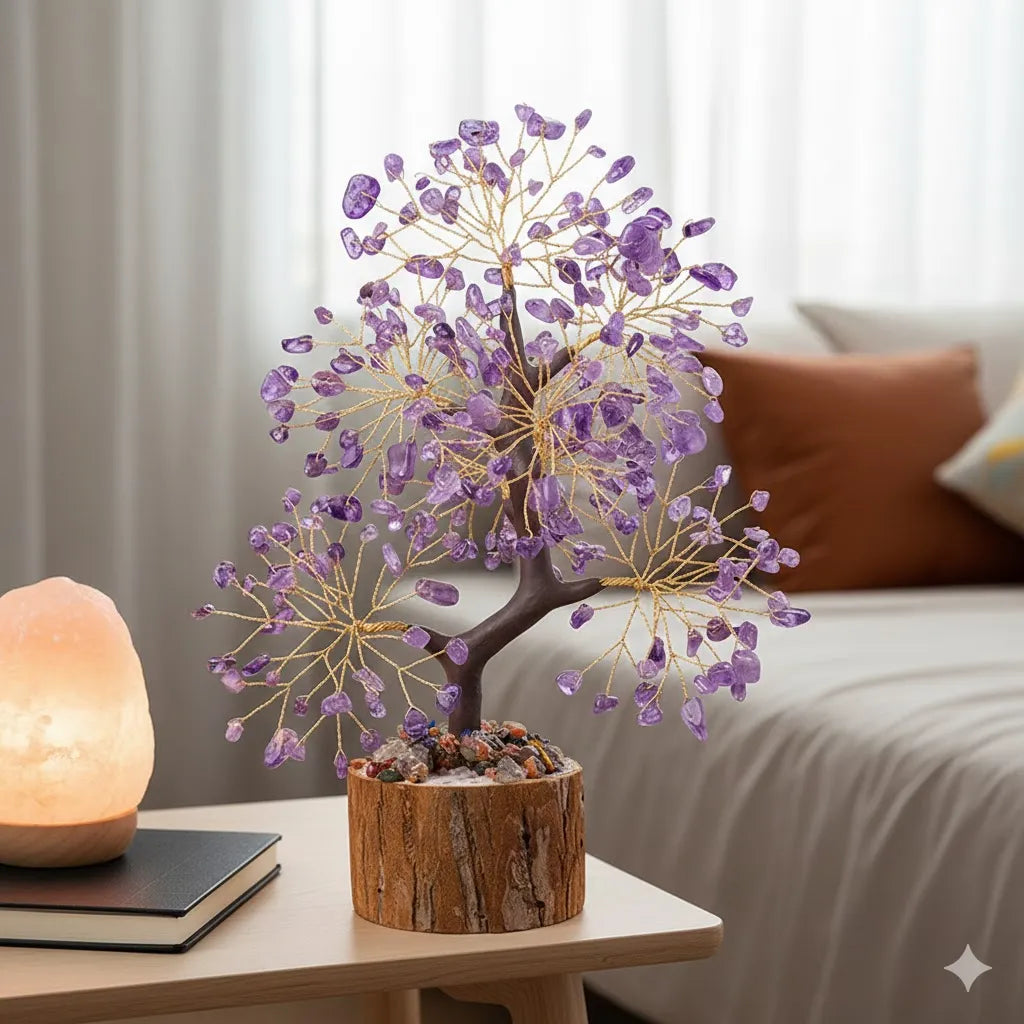 Vitality Amethyst Crystal Tree - Spiritual Protection, Intuition and Inner Peace