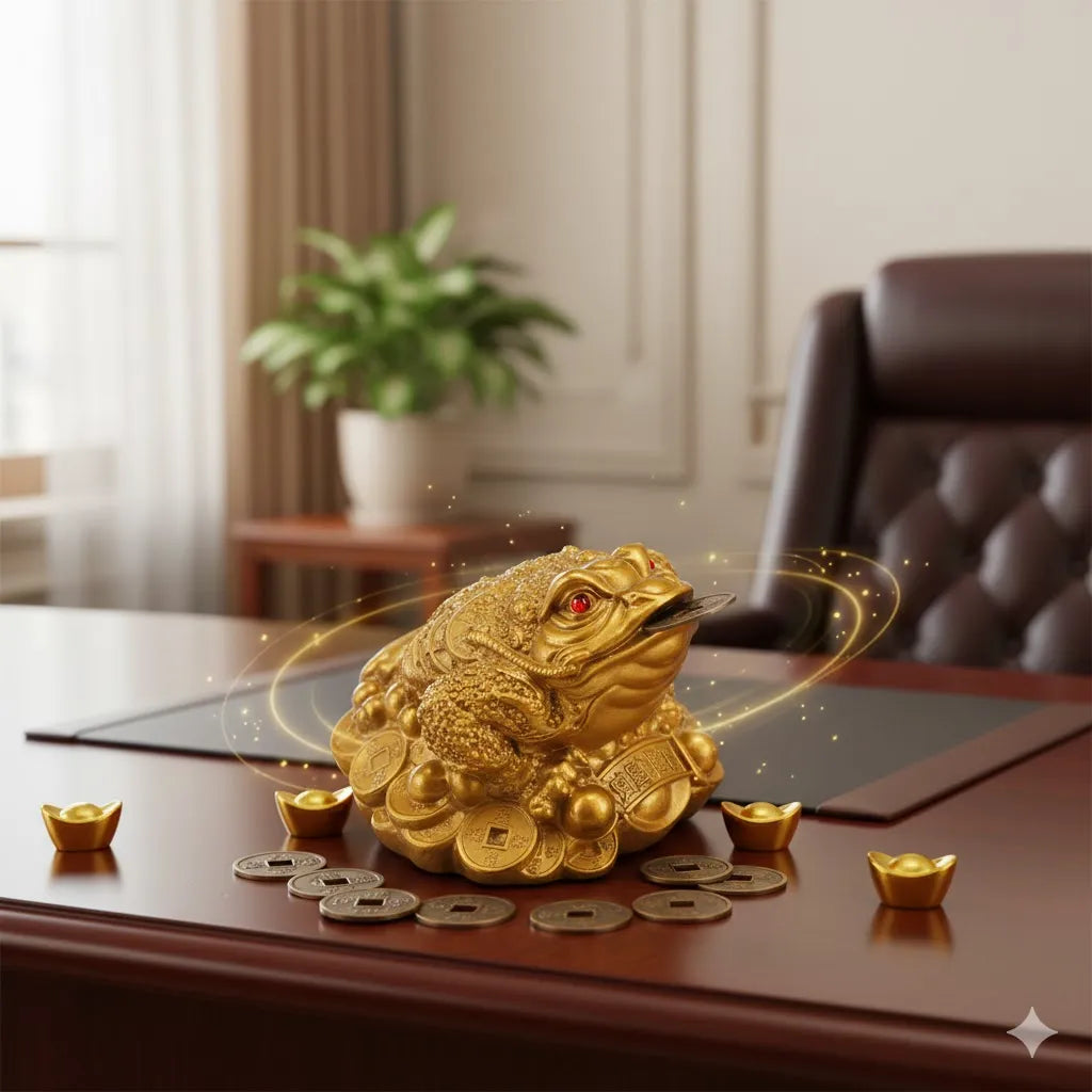 Golden Money Frog - Attracting Wealth, Abundance, and Business Prosperity