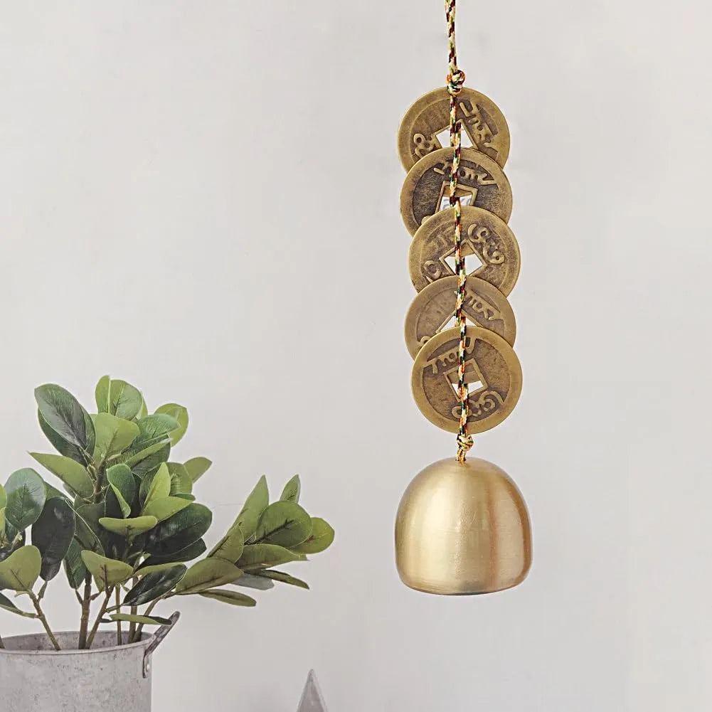 Feng Shui Wind Chime -Traditional Brass Bell for Wealth and Protection