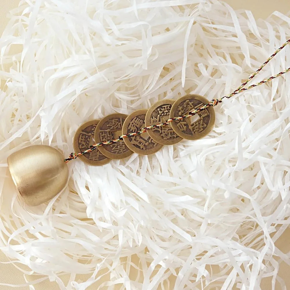 Feng Shui Wind Chime -Traditional Brass Bell for Wealth and Protection