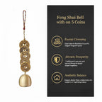 Feng Shui Wind Chime -Traditional Brass Bell for Wealth and Protection