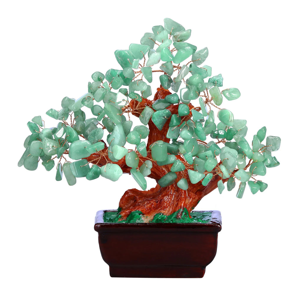 Aura Green Aventurine Crystal Tree - Abundance and Career Growth