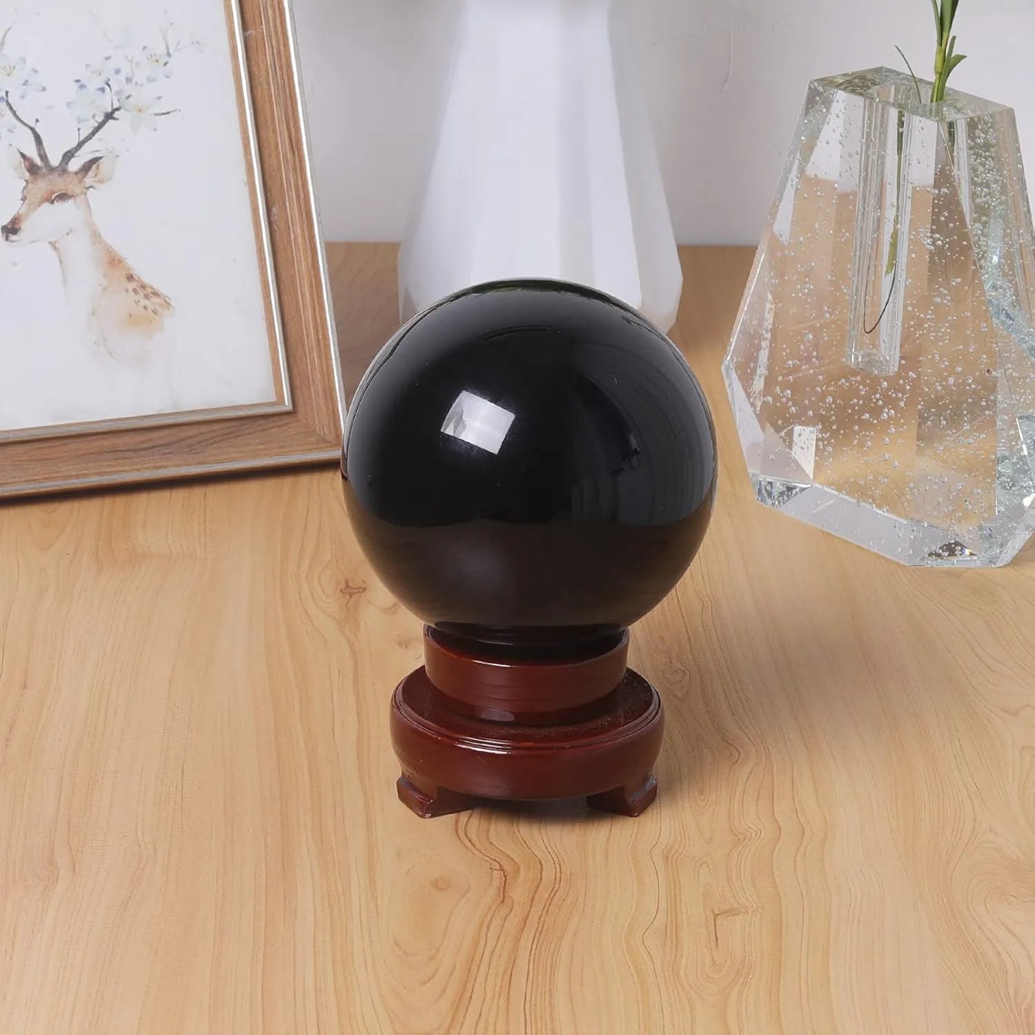 Zenith Obsidian Crystal Sphere - Shield for Protection and Negative Energy Detox