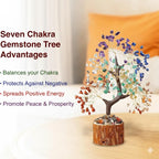 Vitality Seven Chakra Crystal Tree - Positive Energy, Healing & Prosperity