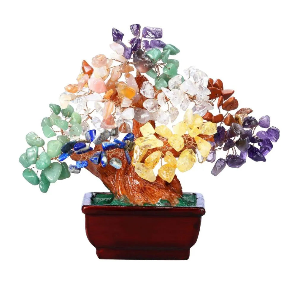 Aura Seven Chakra Crystal Tree: Harmony and All-Chakra Balance